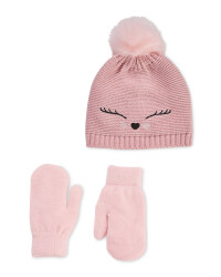 Pink Mouse Winter Warmers Set
