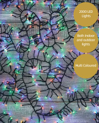 Multicolour 2000 LED Cluster Lights