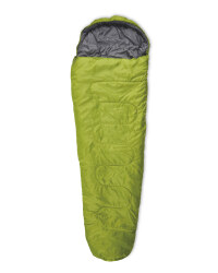 Mummy Sleeping Bag With Right Zip - Green