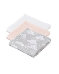 Clouds Muslin Cloths 3 Pack