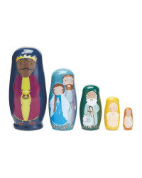Nativity Wooden Russian Dolls