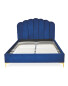 Navy King Size Scallop Bed