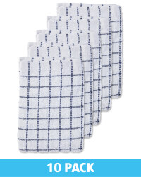 Navy Terry Tea Towels 10 Pack