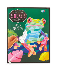 Neon Nature Mosaic Sticker Book