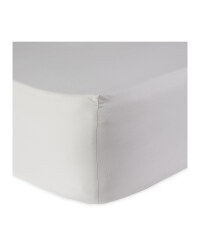 Non-Iron Single Fitted Sheet - Grey