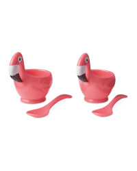 Flamingo Novelty Egg Cup Set