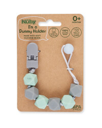 Nuby Dummy Clip - Blue