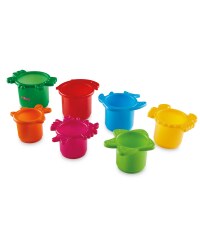 Nuby Green Stackable Cups Bath Toy