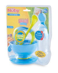 Nuby Mash & Feed with Feeder - Blue/Green