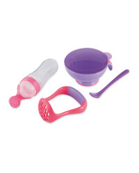 Nuby Mash 'N' Feed Pot - Pink/Purple