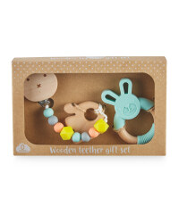 Nuby Bunny Wooden Teether Gift Set