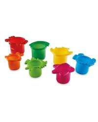 Nuby Red Stackable Cups Bath Toy
