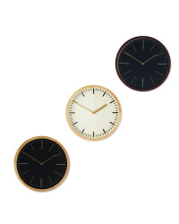 Sempre Oak Wall Clock