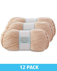 Oatmeal Double Knitting Yarn 12 Pack