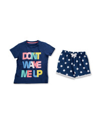 Girls' Don't Wake Me Up Pyjamas