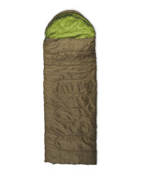 Olive Envelope Sleep Bag Right Zip