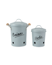 Onion/Garlic Canister - Grey