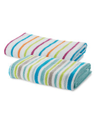 Open Stripe Bath Towel