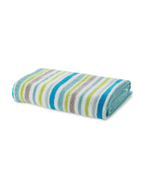Open Stripe Bath Towel - Blue