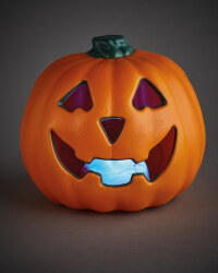 Halloween Orange Light Up Pumpkin