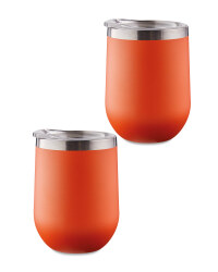 Orange Tumblers 2 Pack