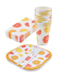 Orange Disposable BBQ Dining Pack