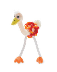 Ostrich Dog Toy - Beige