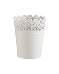 Large Oval Grey Flower Pot