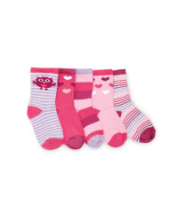 Owl Print Baby Socks 5-Pack