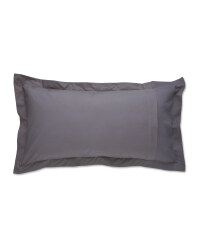 Oxford King Waffle Pillowcase - Charcoal
