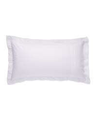 Oxford King Waffle Pillowcase - White