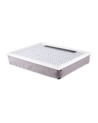Grey Geo Frame Tablet Laptray