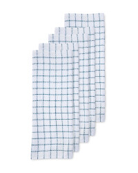 Teal Cotton Terry Tea Towel 5 Pack
