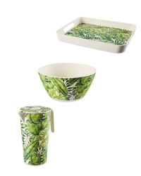 Palm Bamboo Serveware Set
