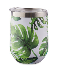 Palm Leaf Stainless Steel Tumbler