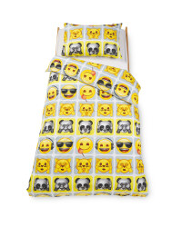 Emoji® Panda Single Duvet Set