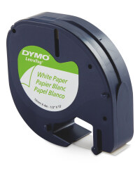 White Paper Dymo Label Tapes
