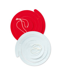 Paper Swirls - Red & White