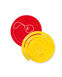Paper Swirls - Red & Yellow