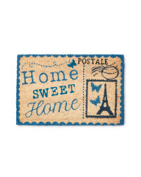 Paris Design Postcard Coir Mat