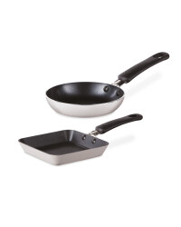Pastel Grey Mini Frying Pan Set