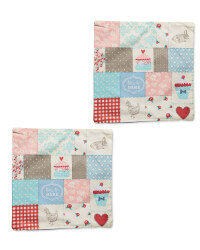 Patchwork Cushion Covers 2-Pack