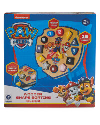 Wooden Paw Patrol Shape Clock
