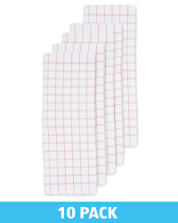 Peach Terry Tea Towels 10 Pack