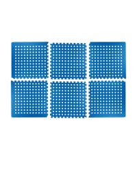 Perforated Multi-Purpose Floor Mats - Blue