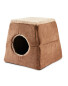 Pet Collection Brown 2-In-1 Cat Cave