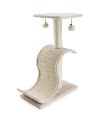 Pet Collection Curved Cat Scratcher - Cream