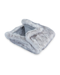 Pet Collection Faux Fur Pet Blanket - Grey 2 Tone