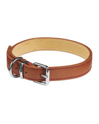 Pet Collection Leather Collar - Tan