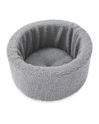 Pet Collection Round Cat Bed - Grey